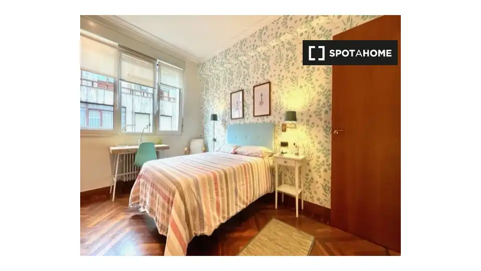 Habitación de Piso para compartir en Bilbao  con Aire acondicionado, Calefacción y Amueblado