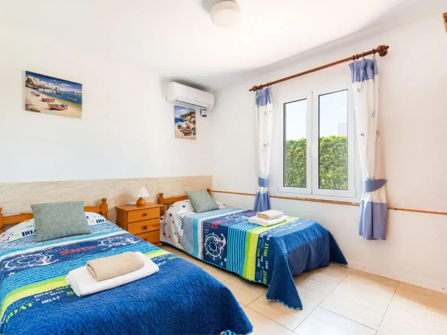 Dormitori de Casa o xalet de lloguer en Ciutadella de Menorca amb Aire condicionat, Jardí privat i Piscina