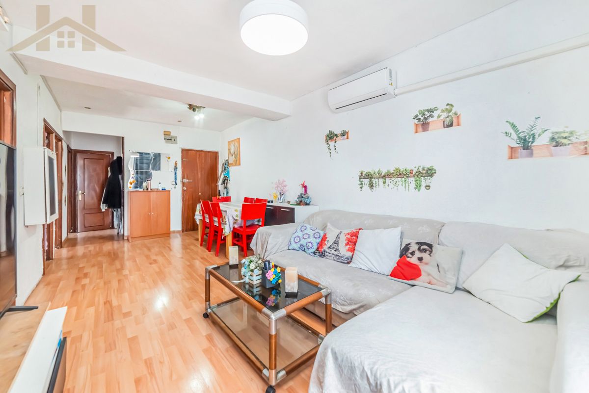 Living room of Flat for sale in Leganés  with Air Conditioner, Terrace and Furnished