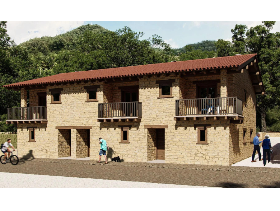Vista exterior de Finca rústica en venda en Tavertet amb Aire condicionat, Calefacció i Jardí privat