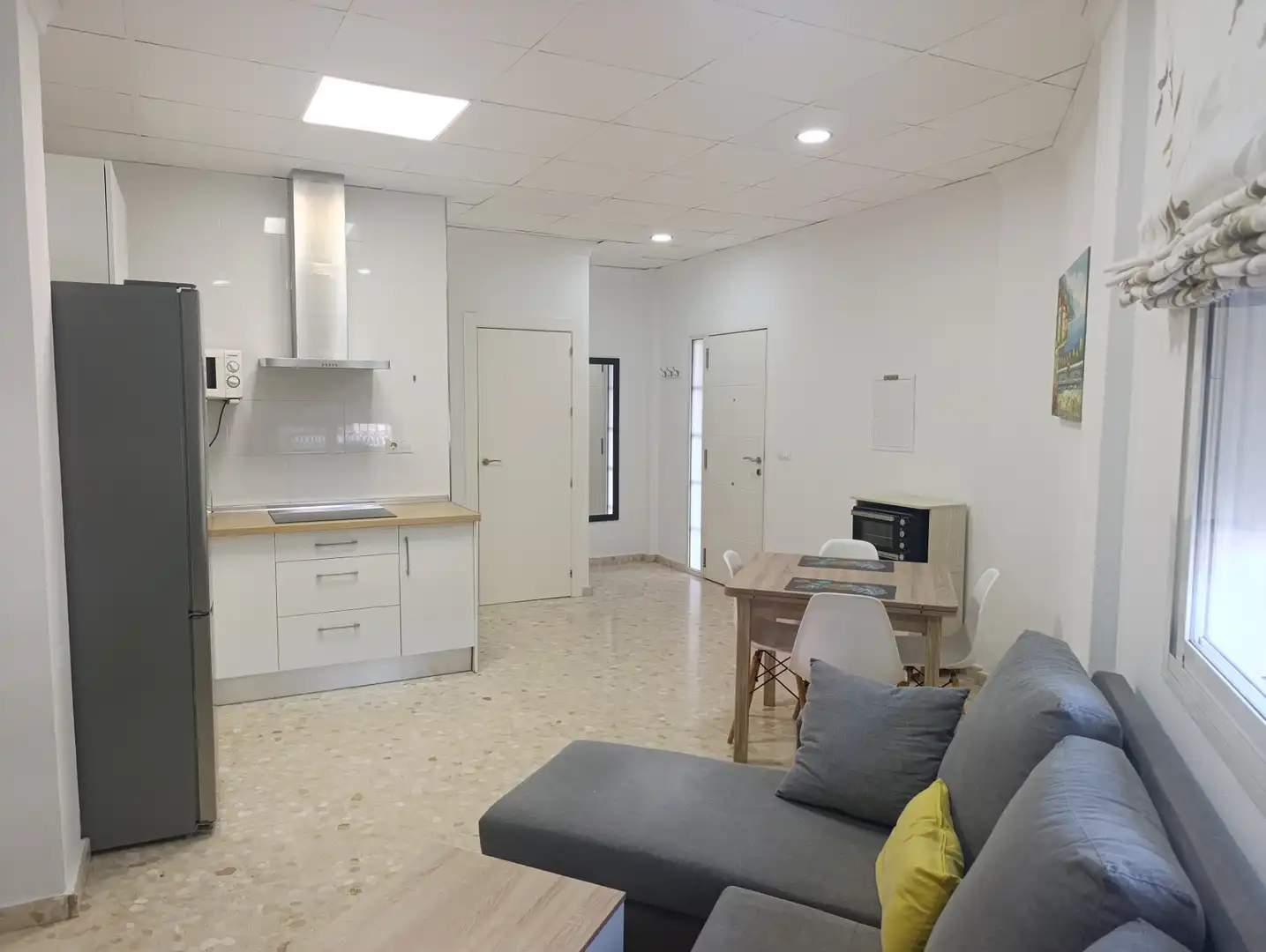 Sala de estar de Apartamento de alquiler en Málaga con Aire acondicionado, Amueblado y Horno