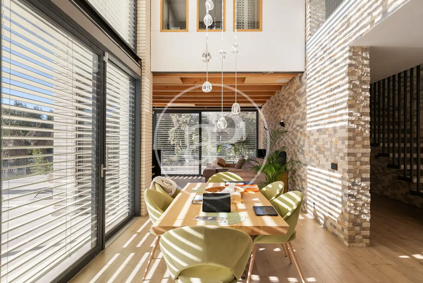 Dining room of Houses for sale in Begues  with Air Conditioner, Heating and Private garden