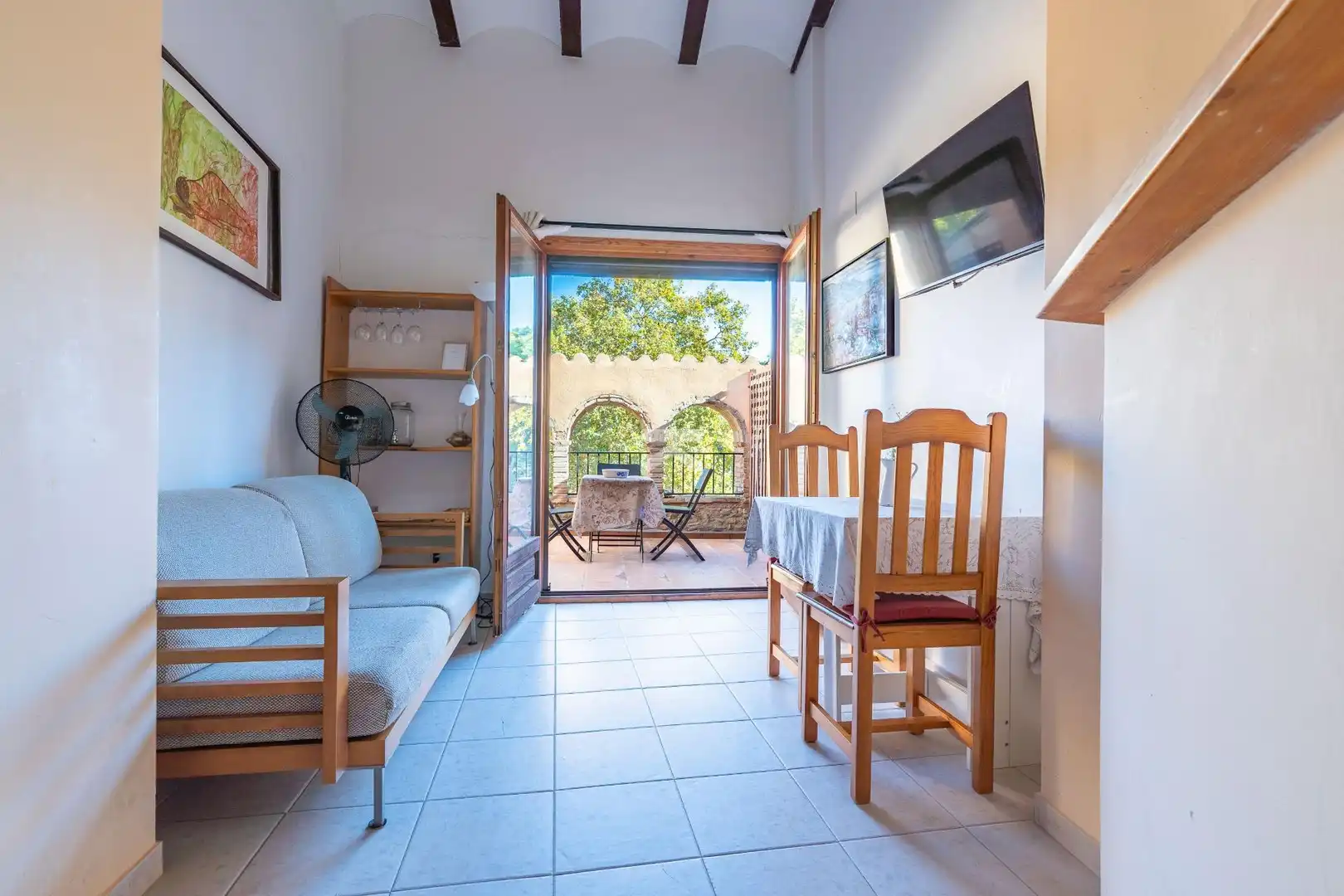 Balcony of Houses for sale in Torroja del Priorat  with Heating, Terrace and Furnished