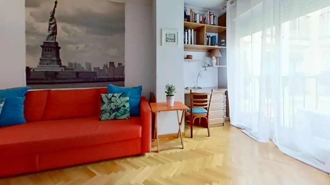 Sala de estar de Piso de alquiler en Madrid con Aire acondicionado, Calefacción y Horno