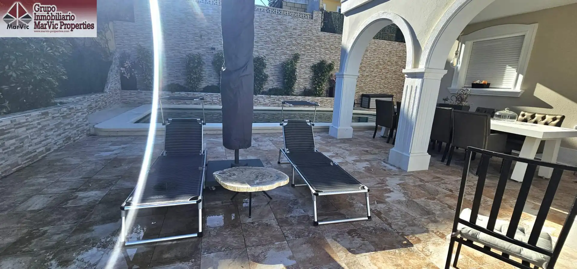 Terrassa de Casa o xalet en venda en La Nucia amb Aire condicionat, Jardí privat i Terrassa