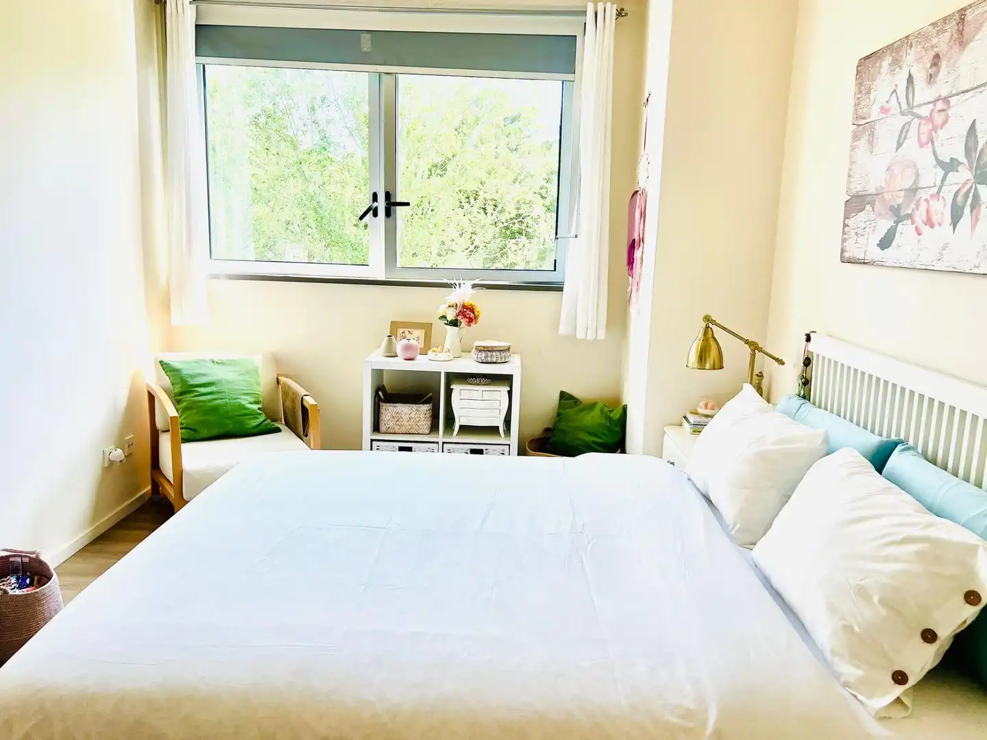 Schlafzimmer von Wohnung zur Miete in Barcelona mit Klimaanlage, Heizung und Parkett