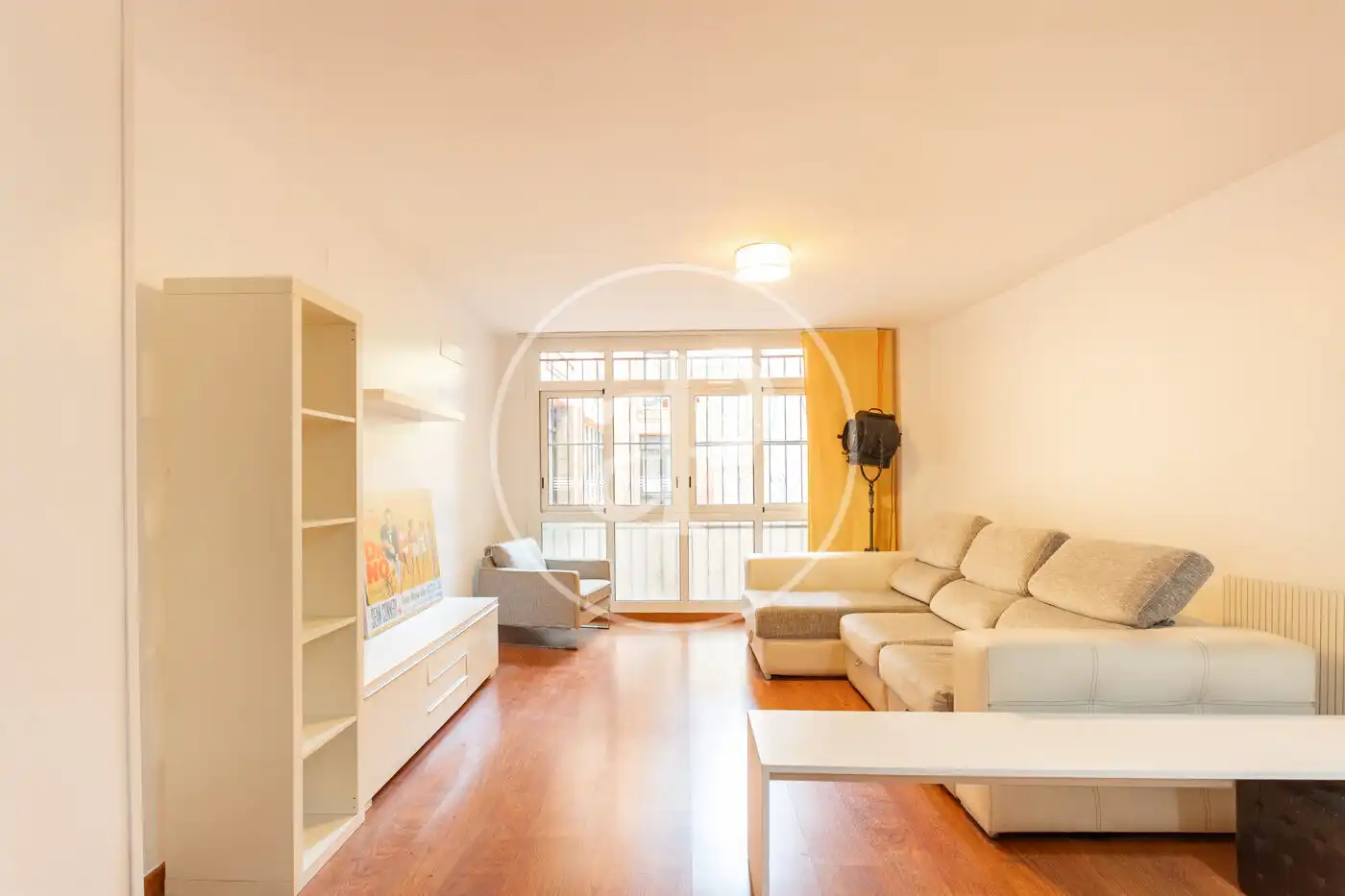 Wohnzimmer von Wohnung zur Miete in Barcelona mit Heizung und Möbliert