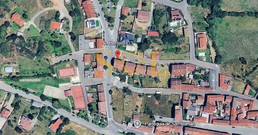 Vista exterior de Casa adosada en venta en Sariegos con Calefacción, Jardín privado y Terraza