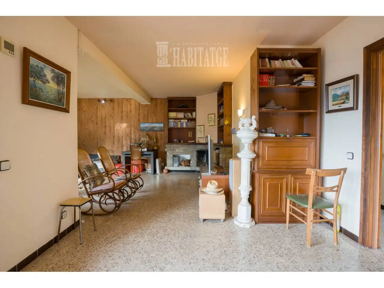 Sala de estar de Casa o chalet en venta en Vilanova de Sau con Calefacción, Jardín privado y Terraza