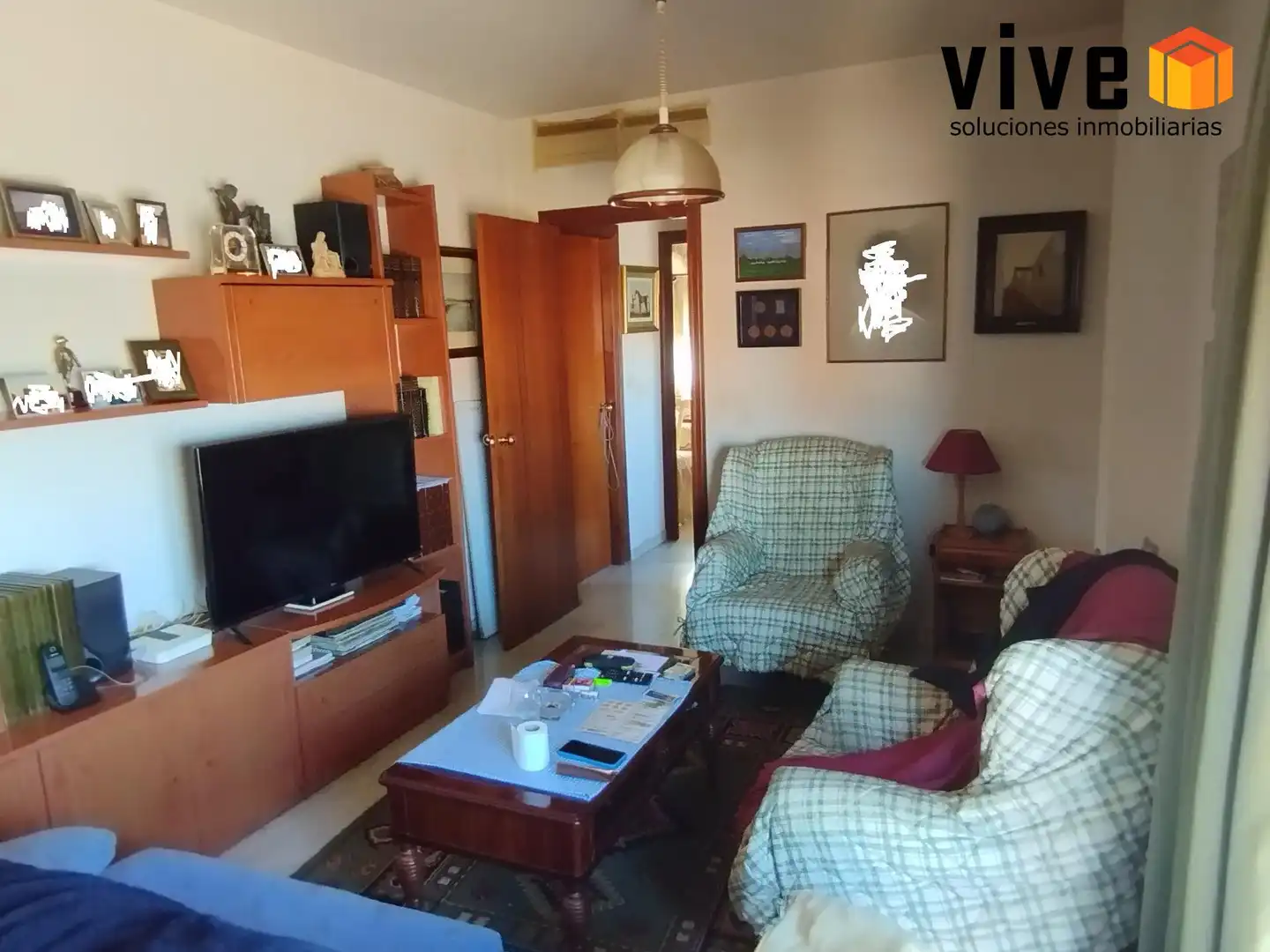 Sala de estar de Piso en venta en Mairena del Aljarafe con Aire acondicionado y Balcón