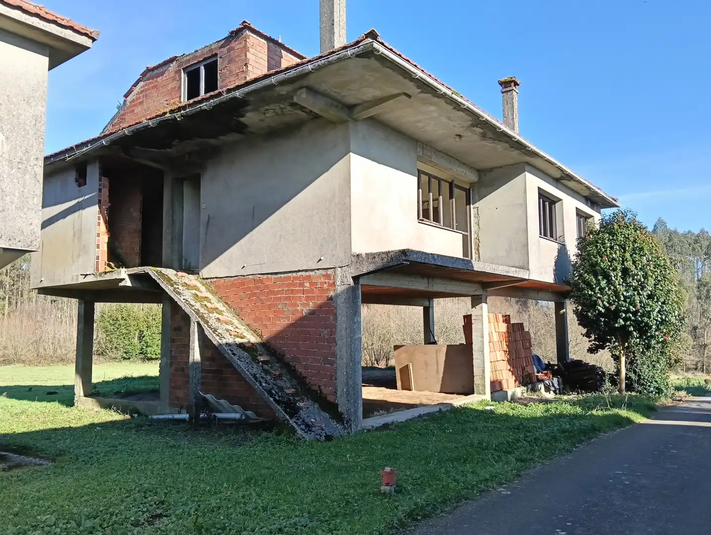 Vista exterior de Casa o chalet en venta en Curtis con Jardín privado y Trastero