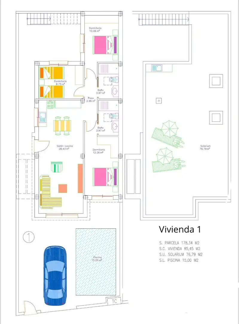 Villa con piscina in vendita a San Javier ciudad, imagen 8