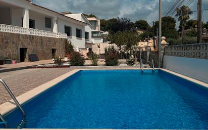 Swimming pool of House or chalet for sale in Cubelles  with Air Conditioner, Terrace and Swimming Pool