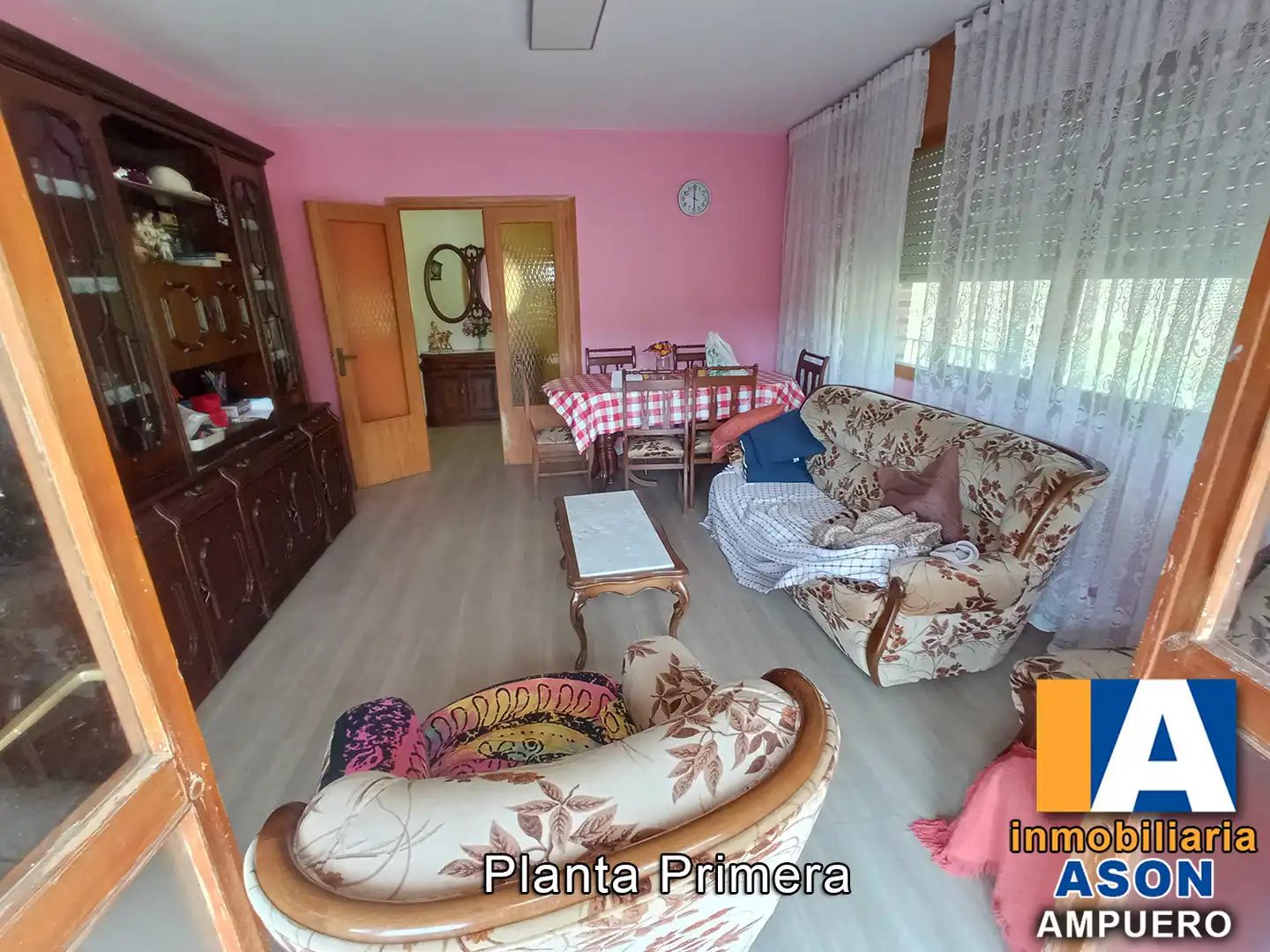 Sala de estar de Casa o chalet en venta en Ampuero con Jardín privado, Parquet y Terraza