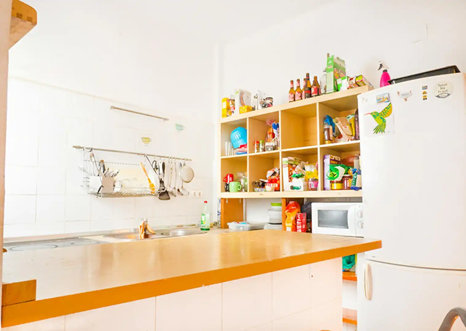 Küche von Wohnung zur untervermieten in  Sevilla Capital mit Klimaanlage, Möbliert und Waschmaschine