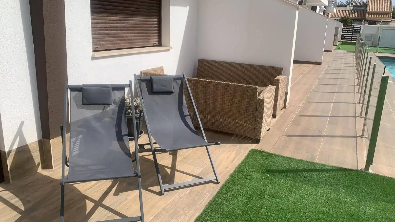 Terraza de Apartamento en venta en San Pedro del Pinatar con Aire acondicionado, Jardín privado y Piscina