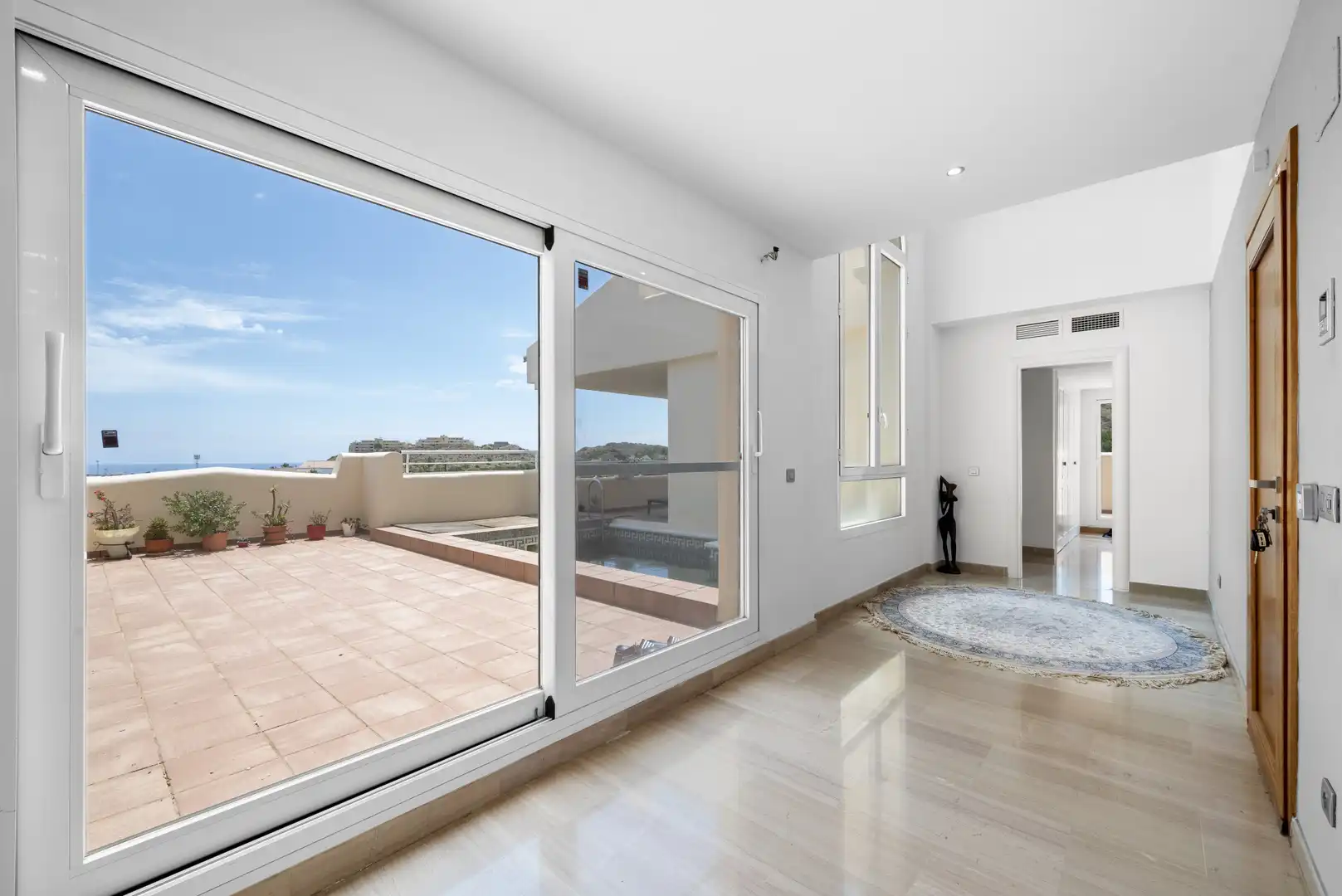 Terraza de Ático en venta en Mijas con Aire acondicionado, Terraza y Trastero