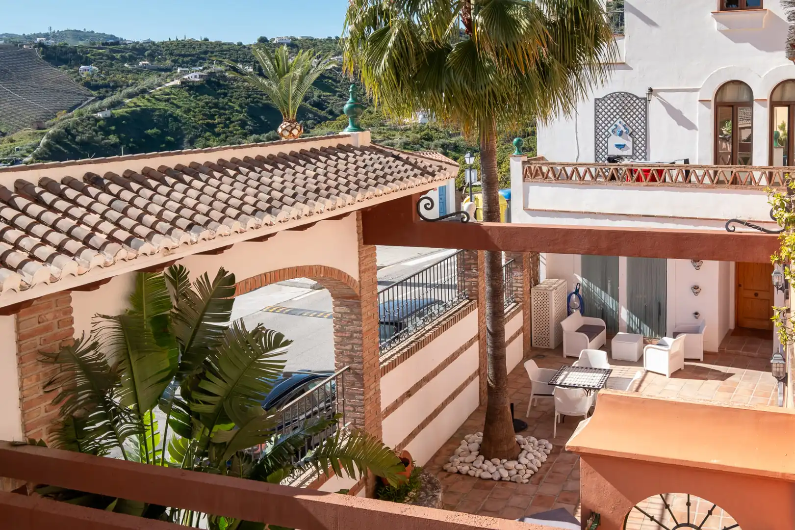 Terrassa de Apartament en venda en Frigiliana amb Aire condicionat, Calefacció i Jardí privat