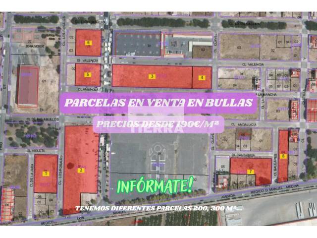 Terreno residencial en Venta en Francisco Puerta González-Conde en Bullas