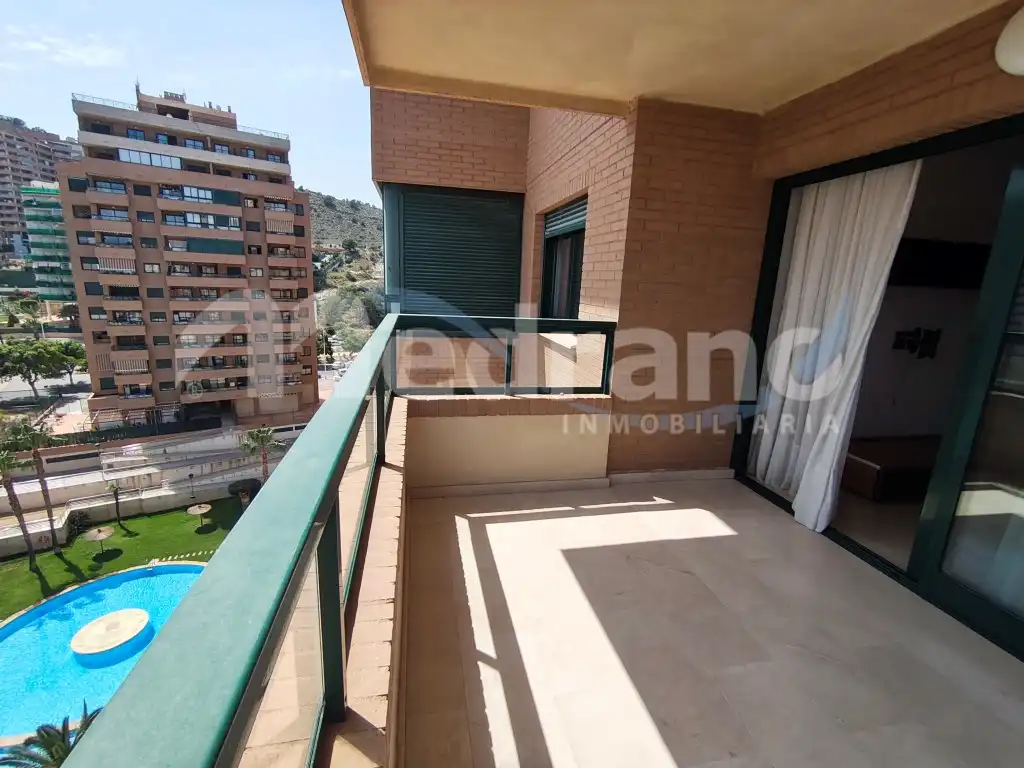 Terraza de Piso en venta en Villajoyosa / La Vila Joiosa con Aire acondicionado, Calefacción y Jardín privado
