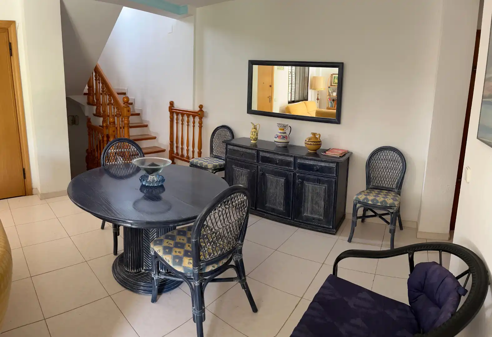 Menjador de Casa o xalet en venda en Sueca amb Jardí privat, Terrassa i Moblat