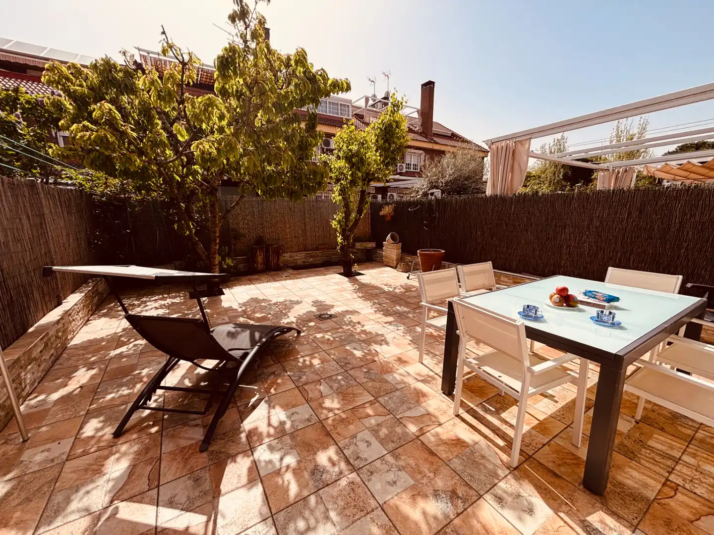Terraza de Casa adosada en venta en Getafe con Aire acondicionado, Calefacción y Jardín privado