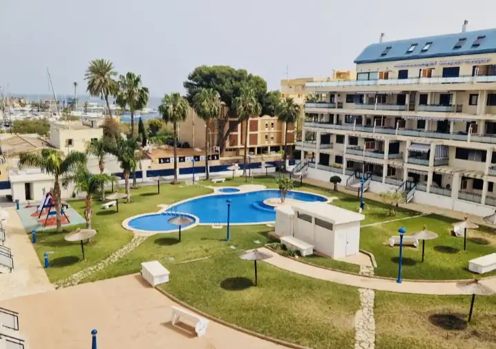 Swimming pool of Apartments for rent in Dénia  with Air Conditioner, Heating and Private garden