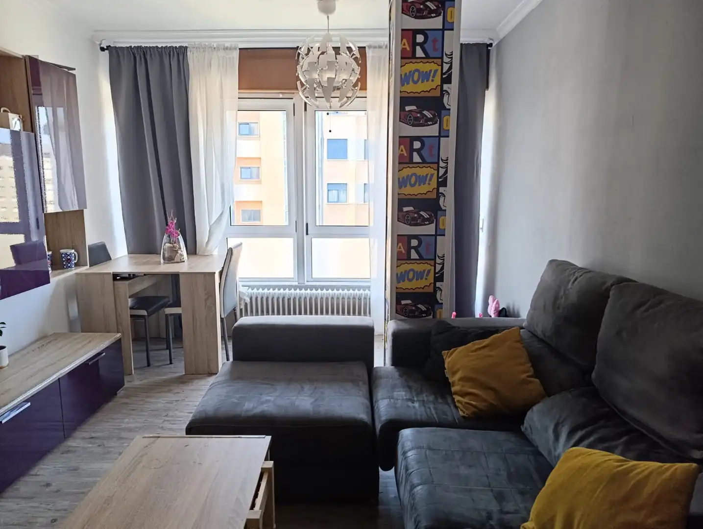 Living room of Flat for sale in Lugo  with Heating, Storage room and Furnished