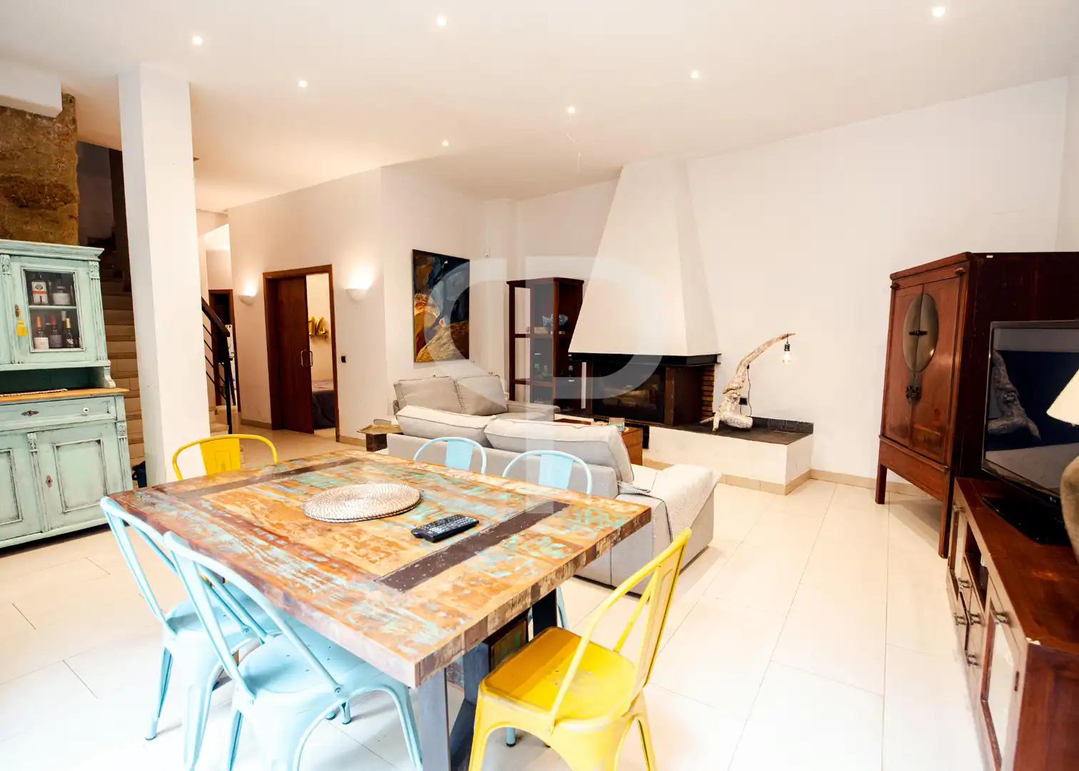 Sala de estar de Dúplex en venta en Sant Feliu de Guíxols con Aire acondicionado, Calefacción y Terraza