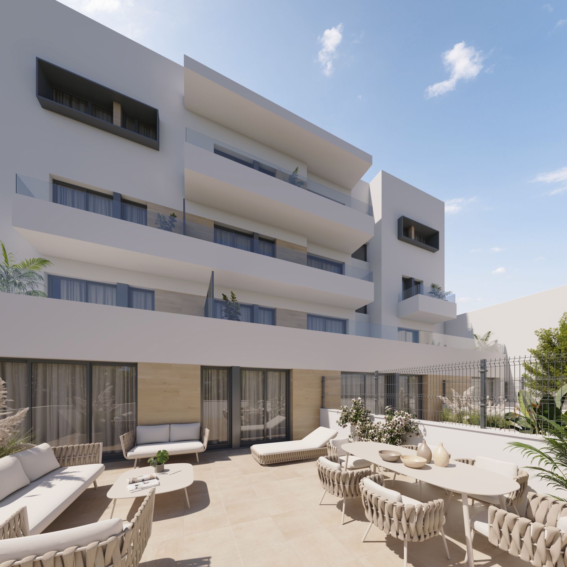 Exterior view of Planta baja for sale in Vilanova i la Geltrú  with Air Conditioner, Heating and Parquet flooring