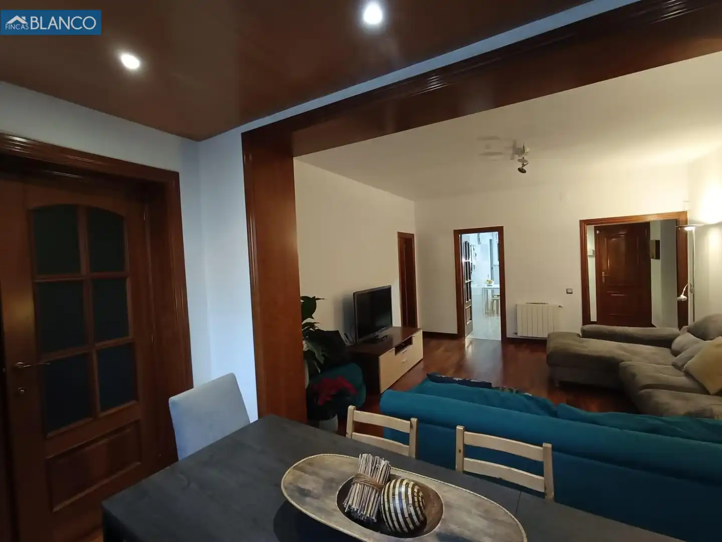 Sala de estar de Piso en venta en L'Hospitalet de Llobregat con Aire acondicionado, Calefacción y Parquet