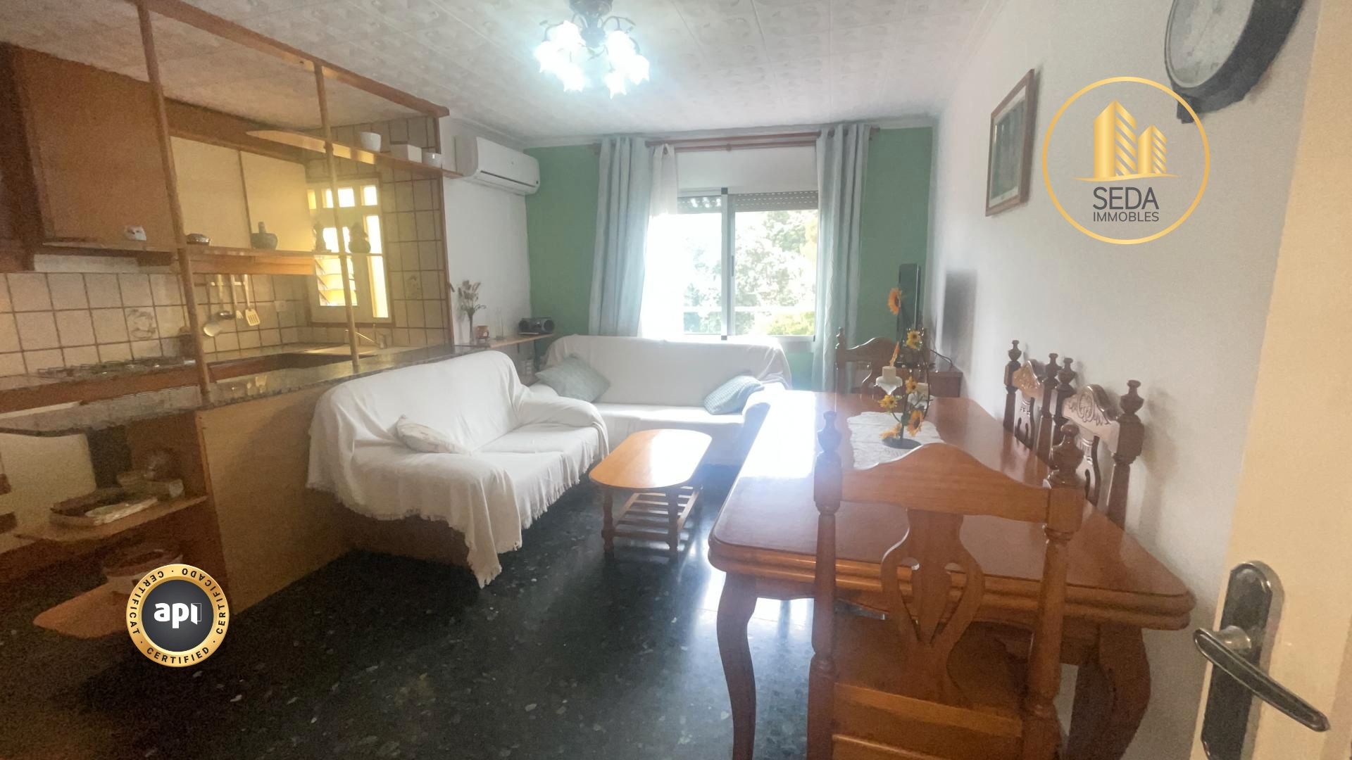 Living room of Single-family semi-detached for sale in Terrassa  with Heating, Terrace and Storage room