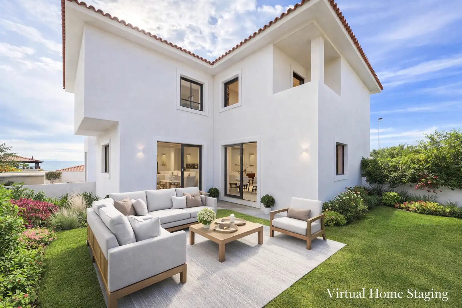 Terraza de Casa adosada en venta en Manilva con Jardín privado y Terraza