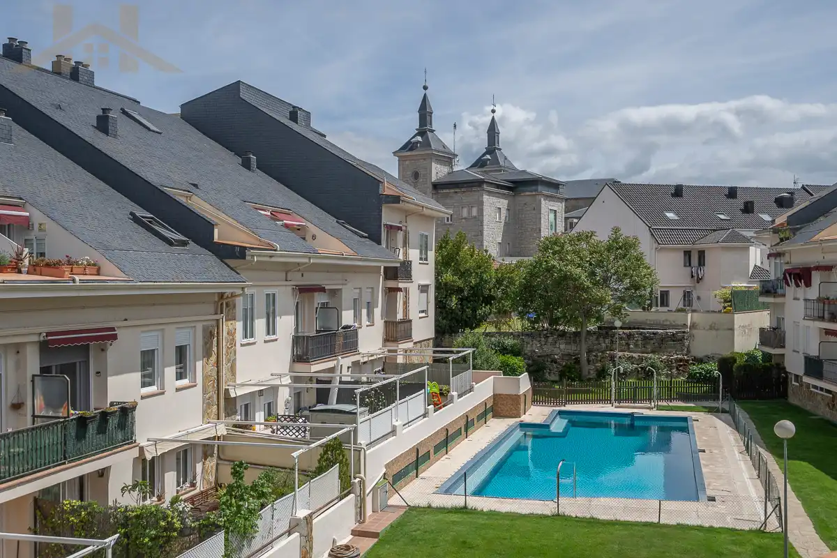 Swimming pool of Duplexes for sale in Alpedrete  with Heating, Terrace and Community pool