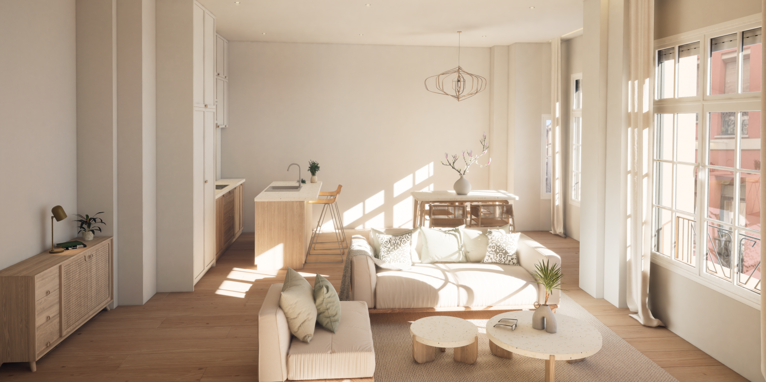 Living room of Flat for sale in Gijón   with Heating and Terrace