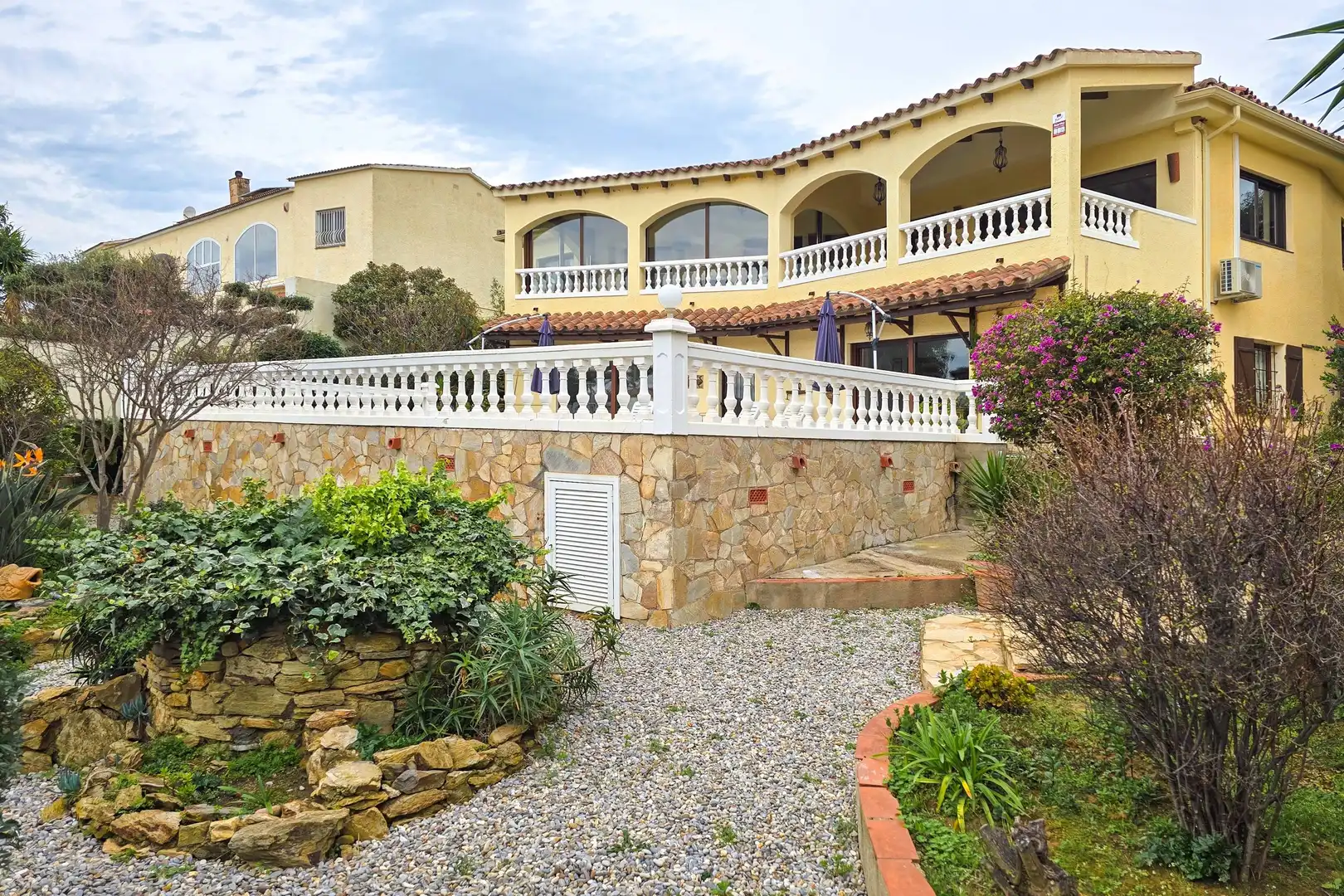 Exterior view of Houses for sale in Roses  with Private garden, Terrace and Swimming Pool