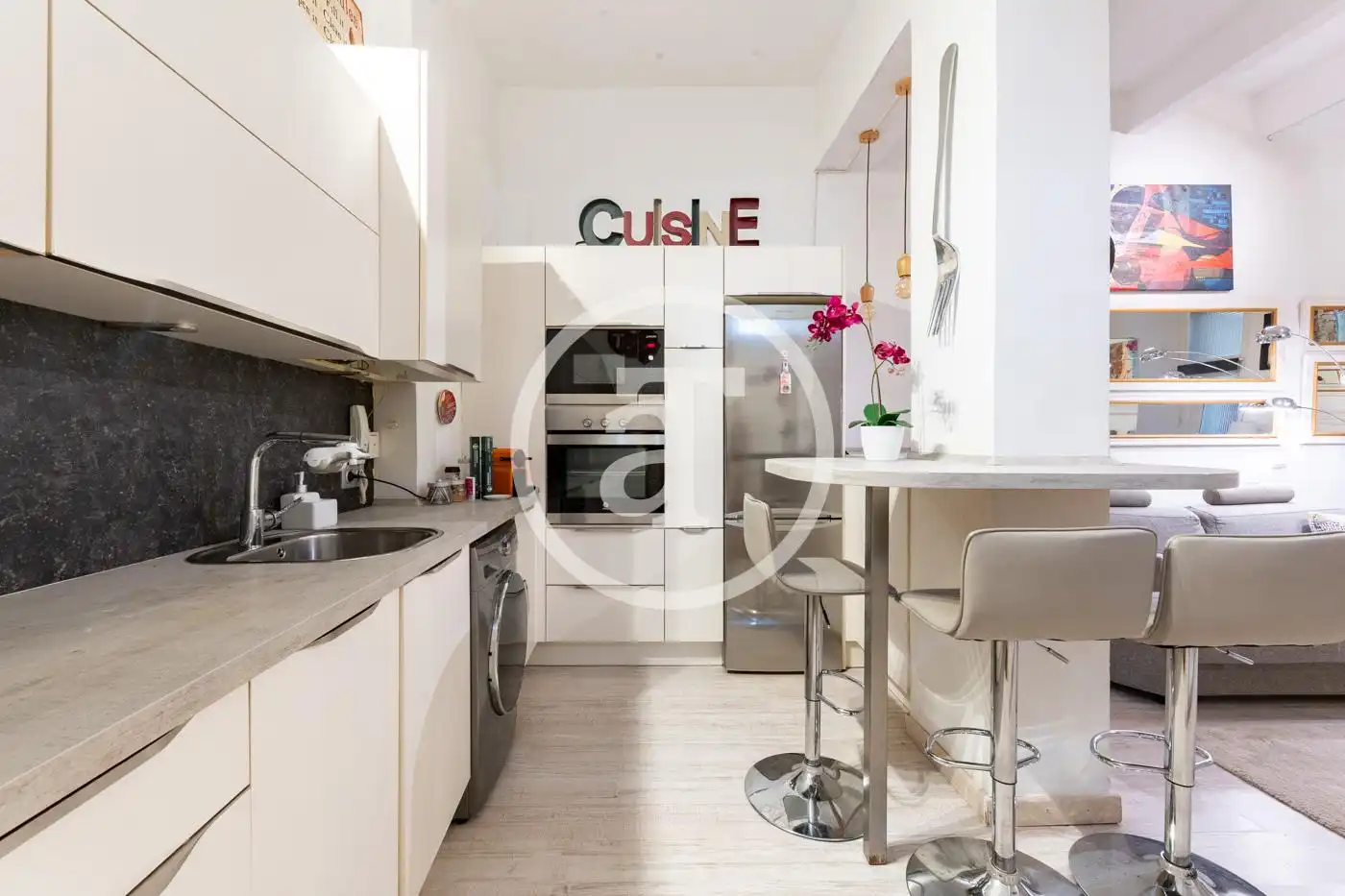 Kitchen of Study for rent in Madrid  with Air Conditioner, Heating and Furnished