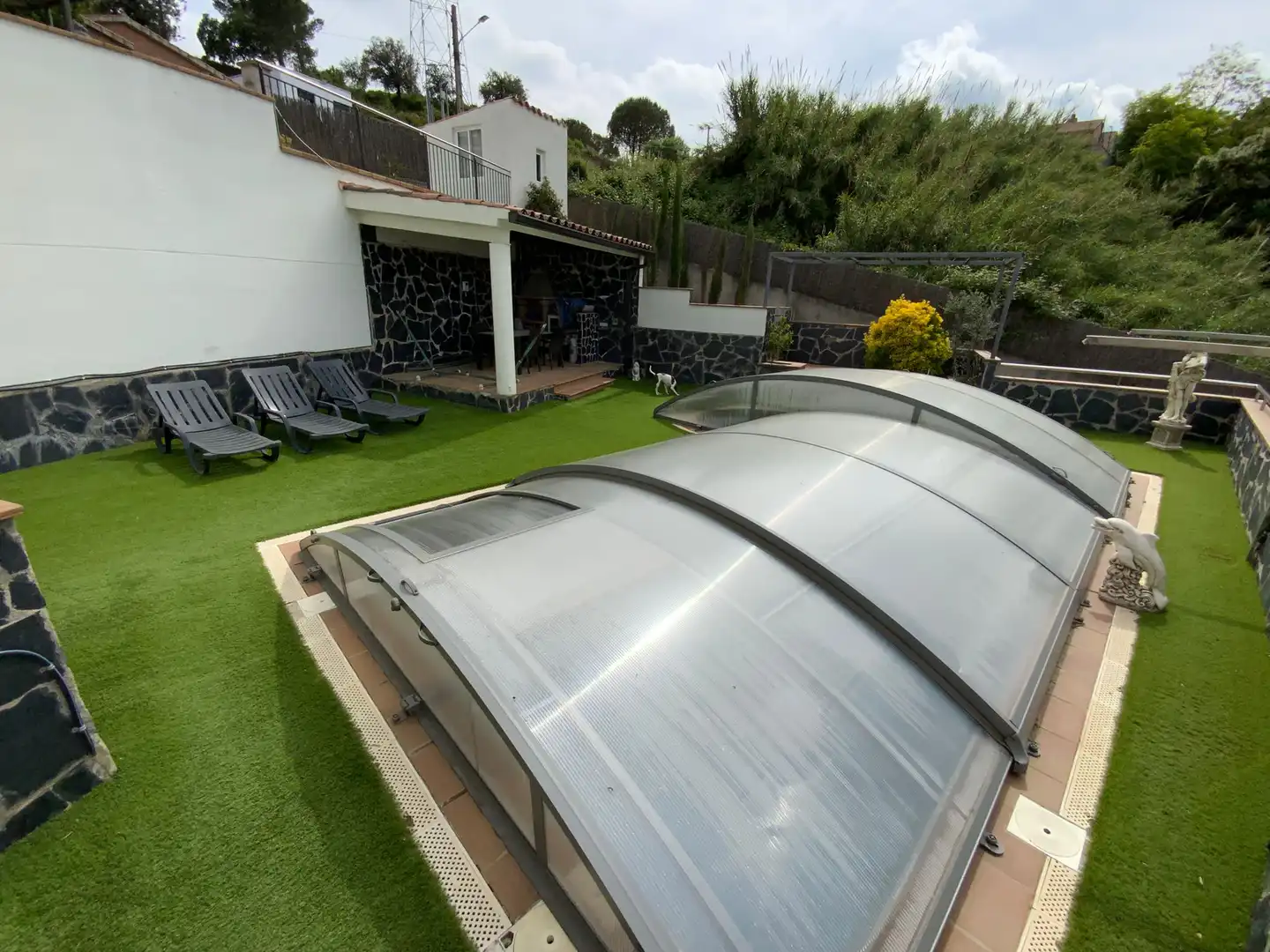 Terraza de Casa adosada en venta en Terrassa con Calefacción, Jardín privado y Terraza