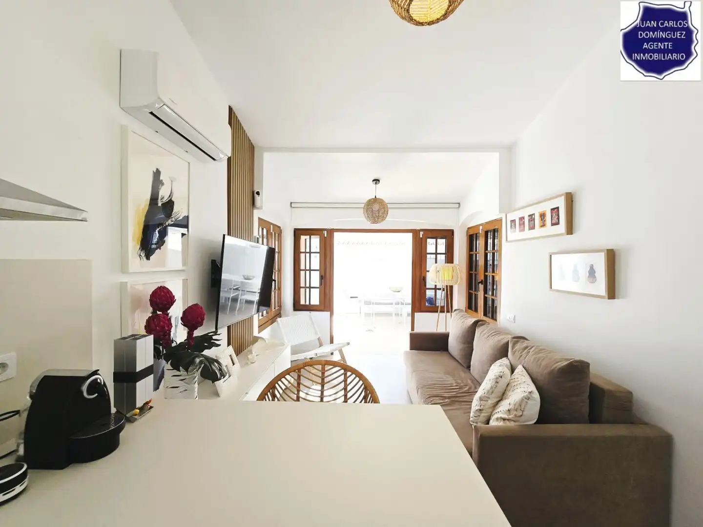 Sala de estar de Casa o chalet de alquiler en San Bartolomé de Tirajana con Aire acondicionado, Jardín privado y Terraza