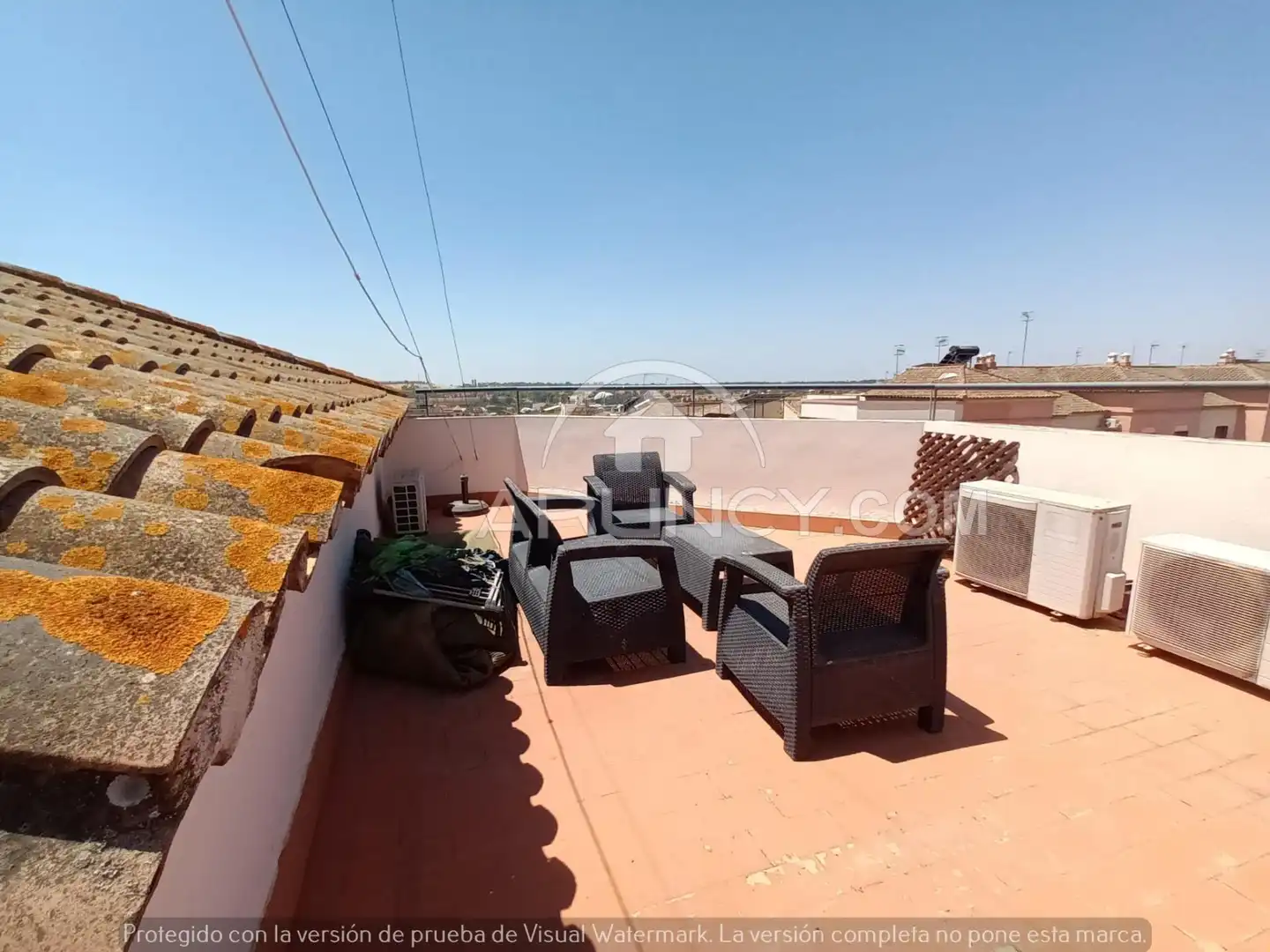 Terrassa de Casa adosada en venda en Alcalá de Guadaira amb Aire condicionat, Calefacció i Jardí privat