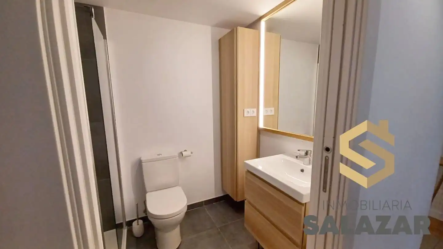 Baño de Piso de alquiler en Bilbao  con Calefacción, Terraza y Balcón