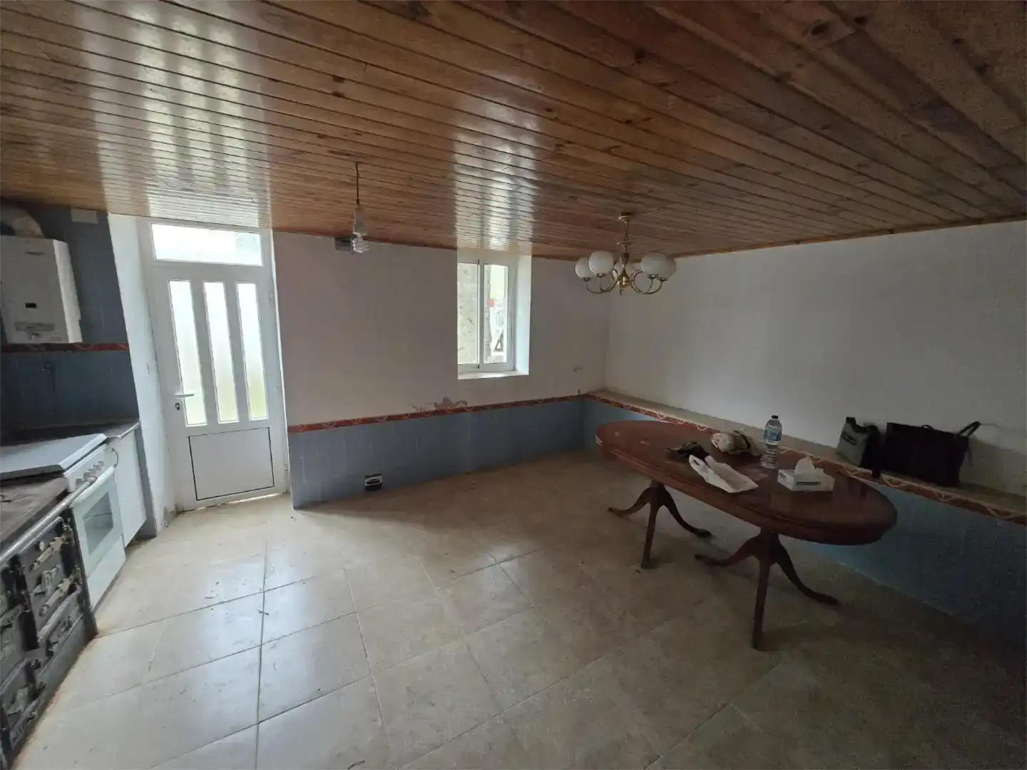 Menjador de Casa adosada en venda en Burela amb Jardí privat, Parquet i Traster