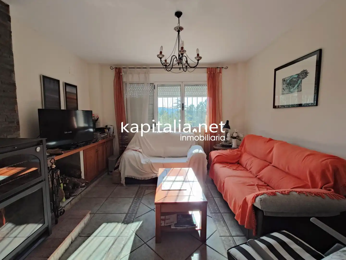 Living room of Houses for sale in Bocairent  with Heating, Terrace and Storage room