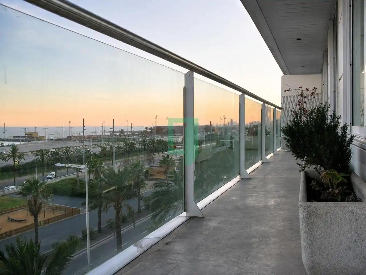 Terraza de Piso de alquiler en Barcelona con Aire acondicionado y Terraza