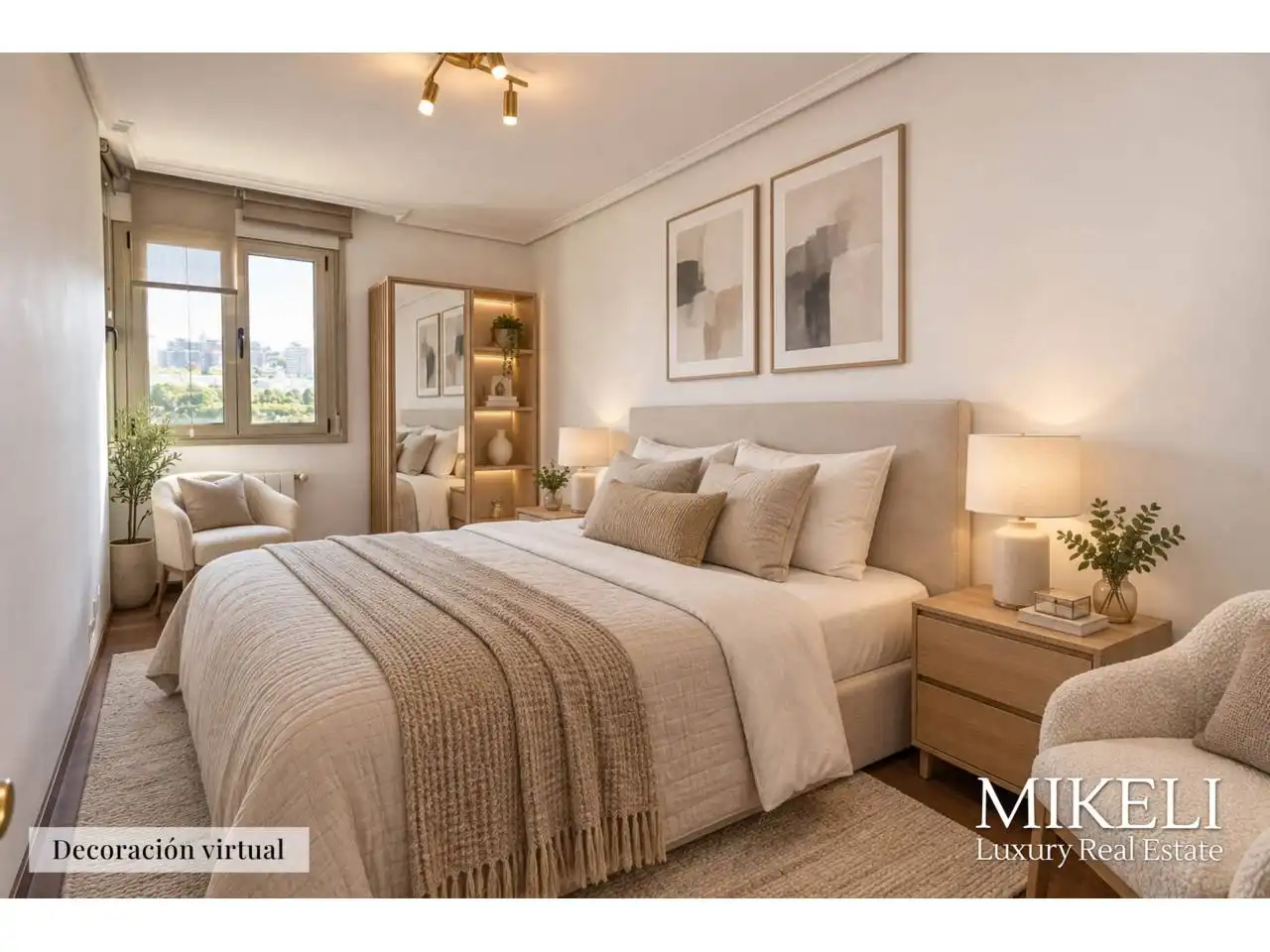 Bedroom of Flat for sale in Santander  with Heating, Parquet flooring and Storage room