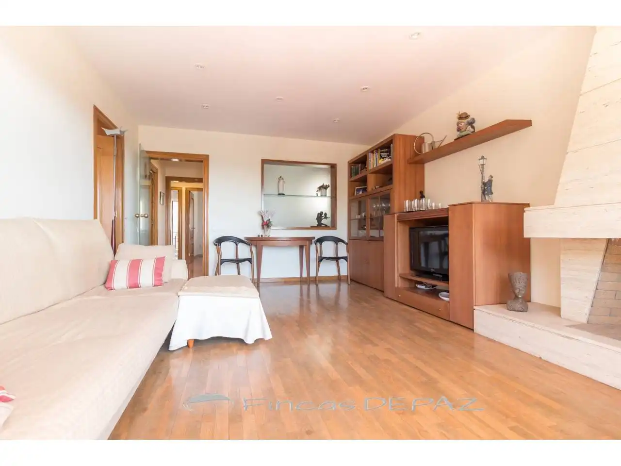 Sala de estar de Apartamento de alquiler en Castelldefels con Parquet, Terraza y Amueblado