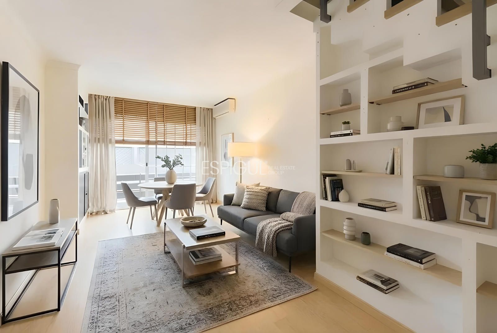 Living room of Attic for sale in  Barcelona Capital  with Air Conditioner, Heating and Terrace