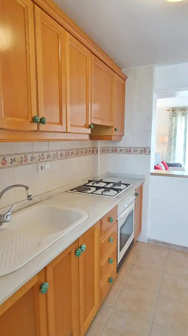 Cocina de Apartamento de alquiler en Xeraco con Terraza, Amueblado y Horno