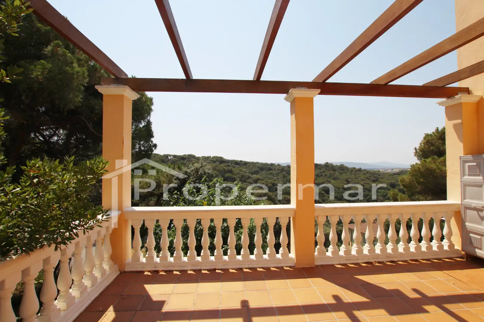 Terraza de Casa o chalet en venta en Sant Pere de Vilamajor con Calefacción, Jardín privado y Piscina