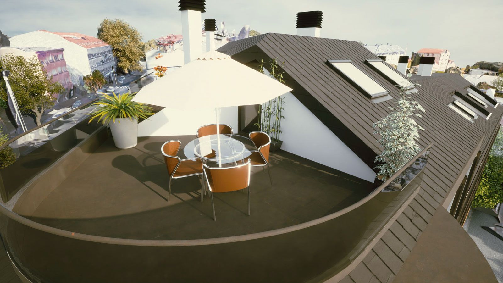 Terrace of Duplex for sale in Oleiros  with Air Conditioner, Parquet flooring and Terrace
